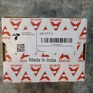 New In BOX AKATVA Christmas Bells for Decoration Small 10 Bells